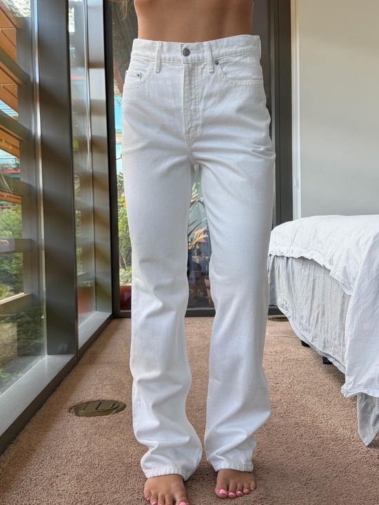 A.L.C. Denim - A.L.C White Straight Leg Jeans
